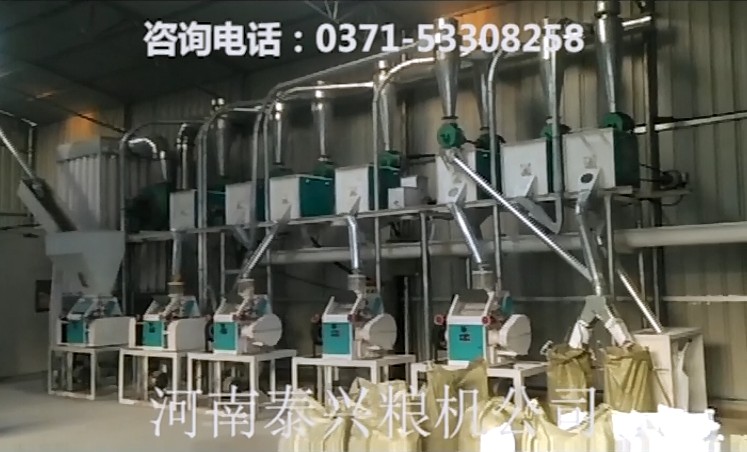 20噸級(jí)面粉機(jī)組視頻
